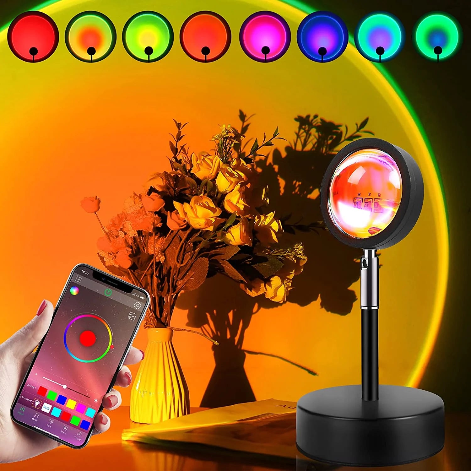 App-Controlled Sunset Lamp